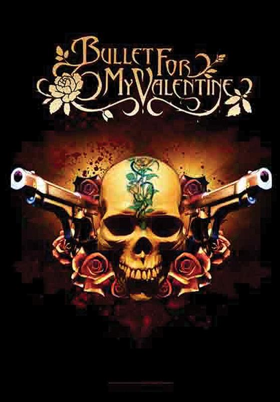 Bullet For My Valentine Skull and Pistols Posterfahne