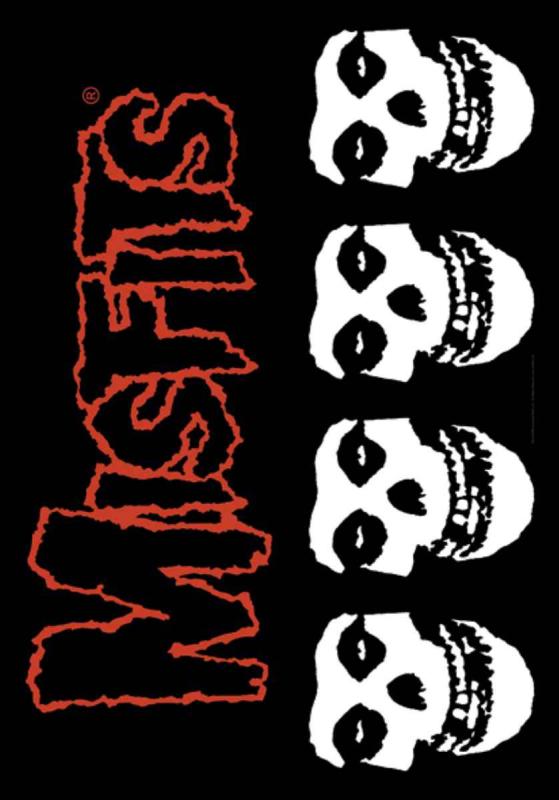 Misfits Skulls Posterfahne