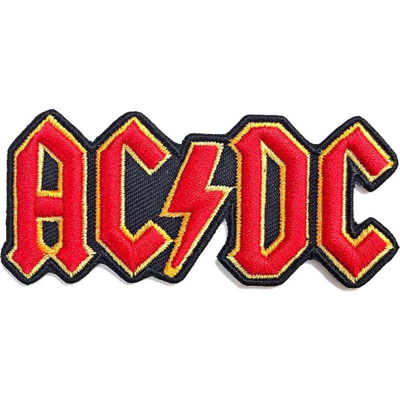 Gestickter Aufnäher AC/DC Logo Aufbügel Patch