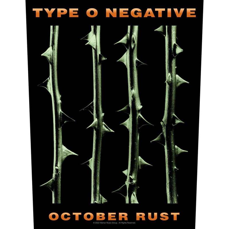 Type O Negative October Rust Back Patch