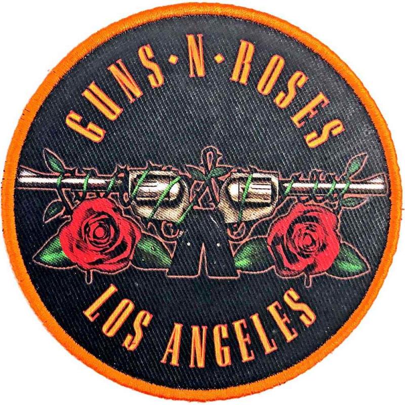 Gestickter Aufnäher Guns N’ Roses Los Angeles Orange Aufbügel Patch