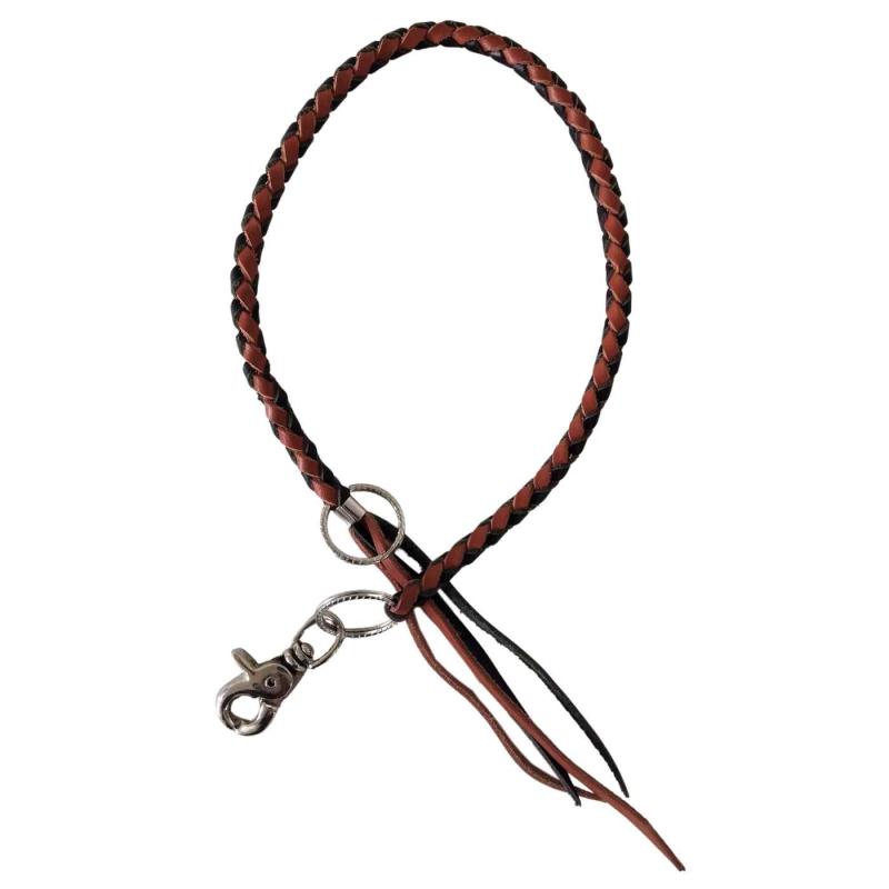 Black Brown Leather Wallet Trouser Chain