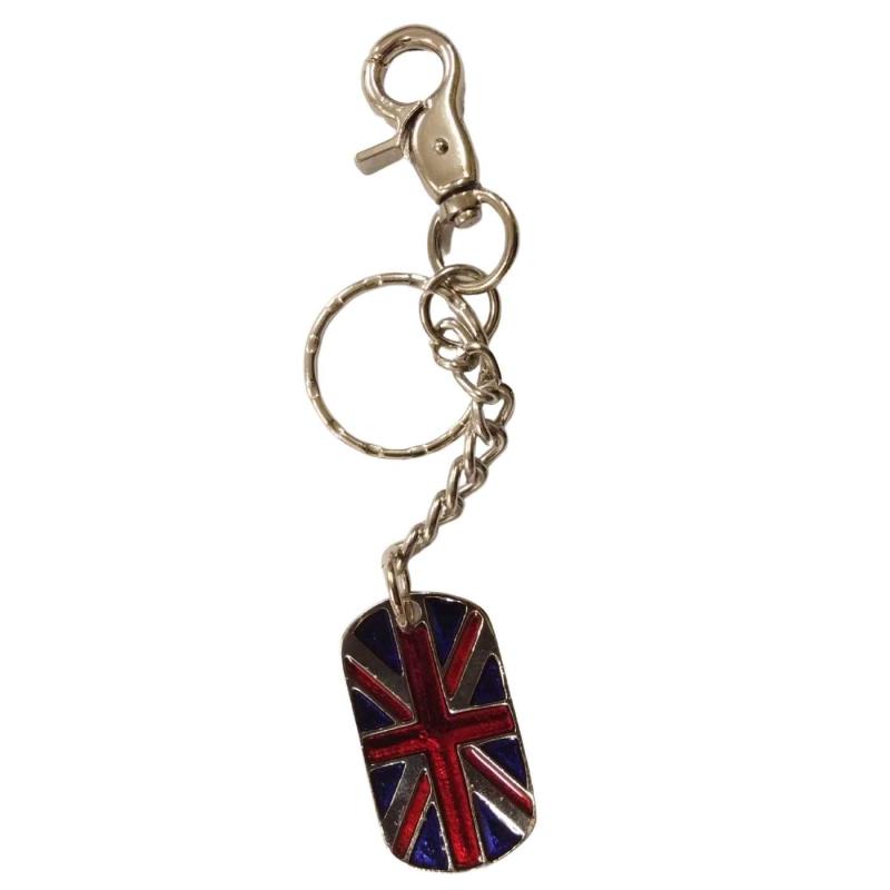 Union Jack Flag Keychain Carabiner Key Ring