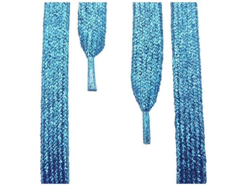 Glitzerschnürsenkel Türkisblau
