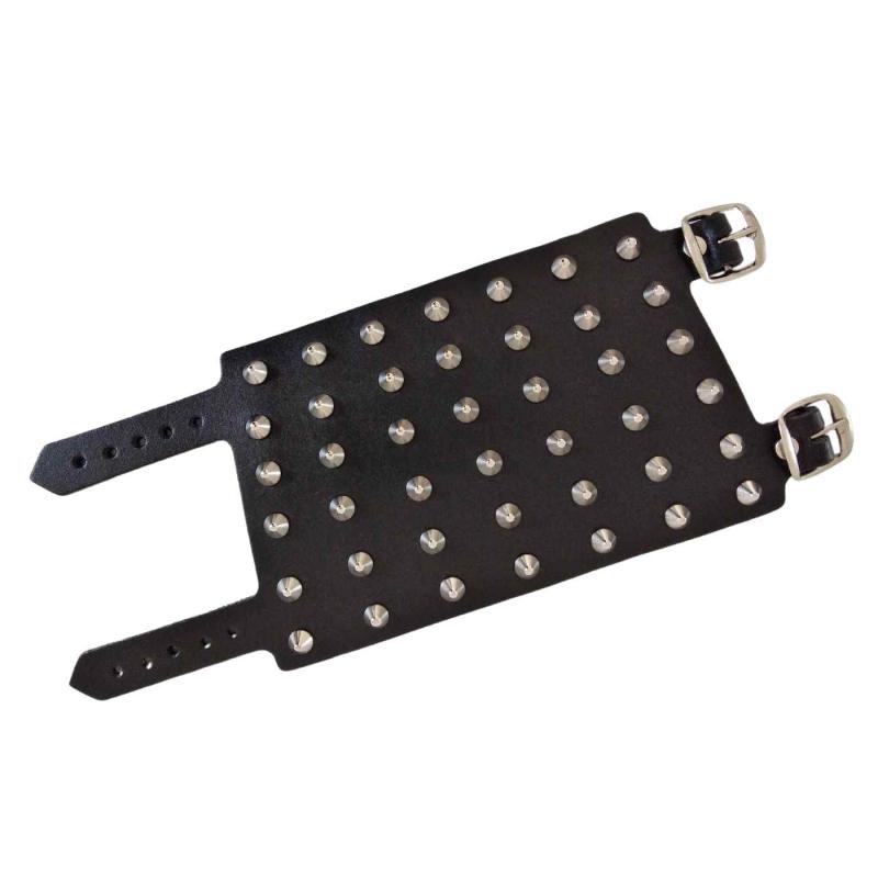 Leder Manschette Schwarz & Spitznieten
