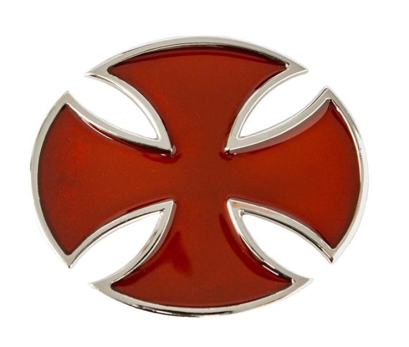 Gürtelschnalle Eisernes Kreuz Weinrot