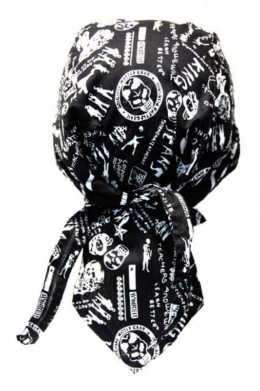 Biker Bandana Cap Totenkopf Typographie