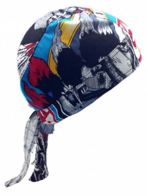 Rocker Bandana Cap Indianer & Motorrad