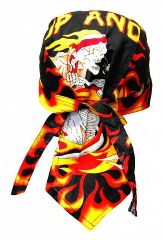 Biker Bandana Cap Feuertotenkopf