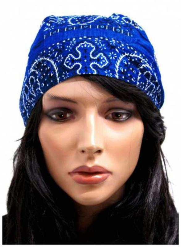 Biker Bandana Cap Blau