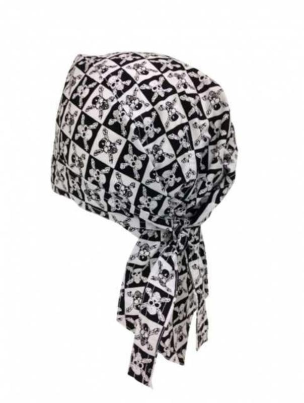 Rocker Bandana Cap Mit Totenköpfen