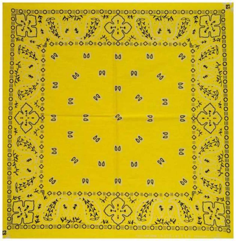 Trendy Biker Bandana Paisley Gelb