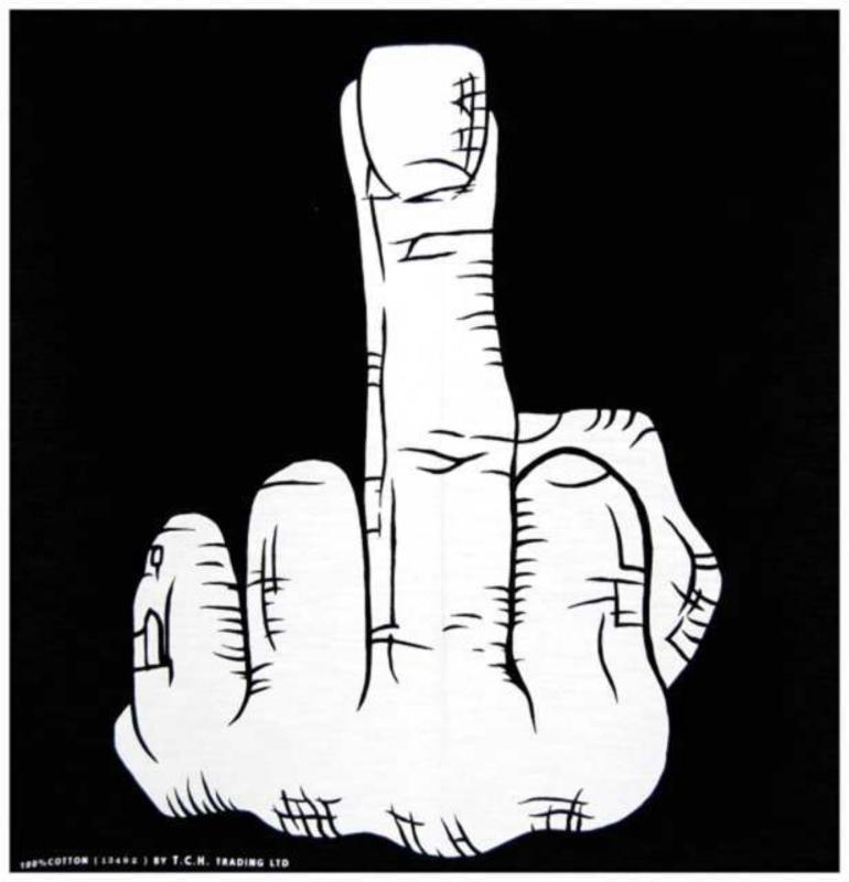 Biker Bandana Stinkefinger