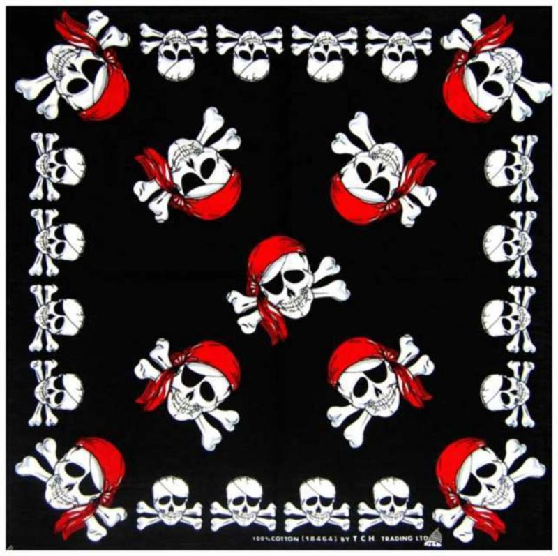 Bandana Kopftuch Piratentotenköpfe