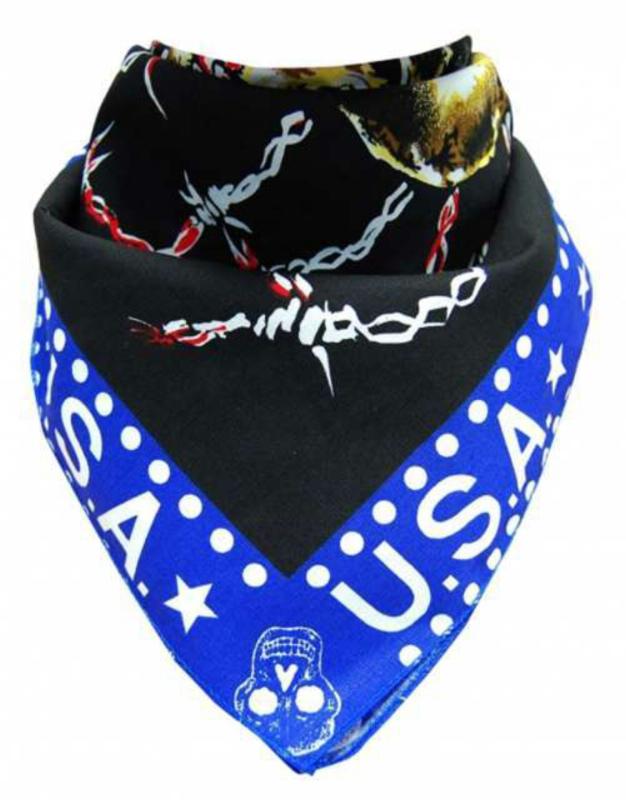 Trendy Biker Bandana USA Tattoo