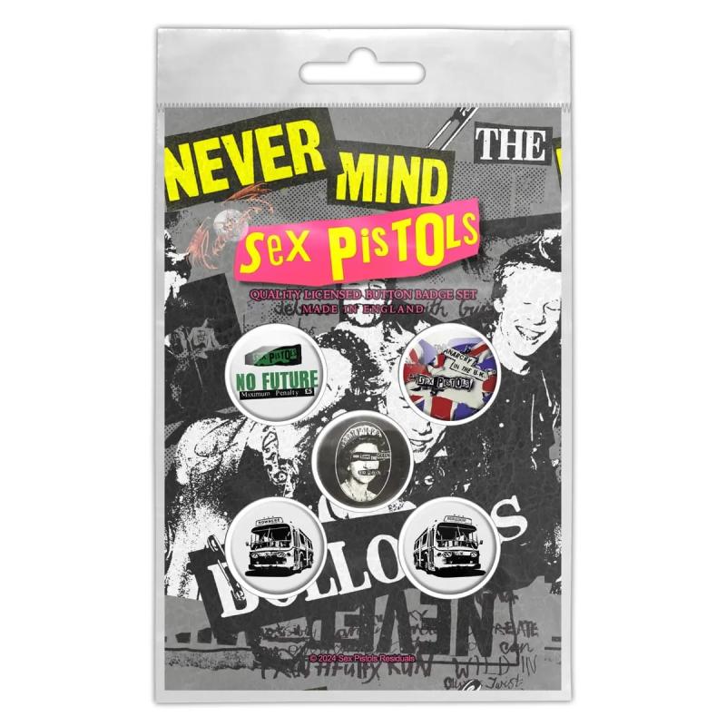 Sex Pistols Never Mind The Bollocks Button Badge Pack