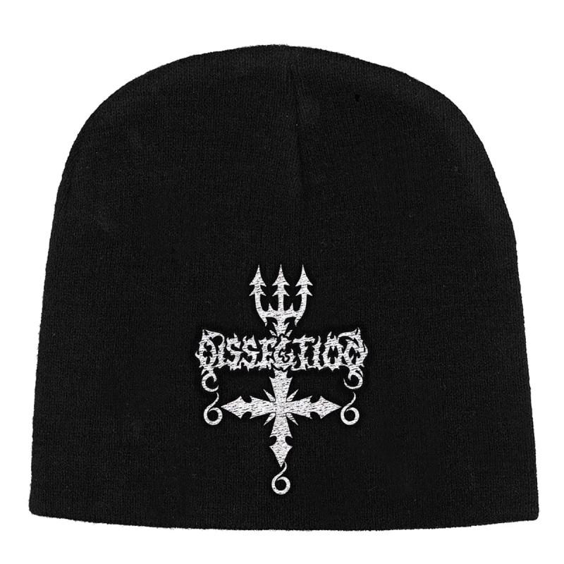 Dissection Logo Cross Beanie Mütze