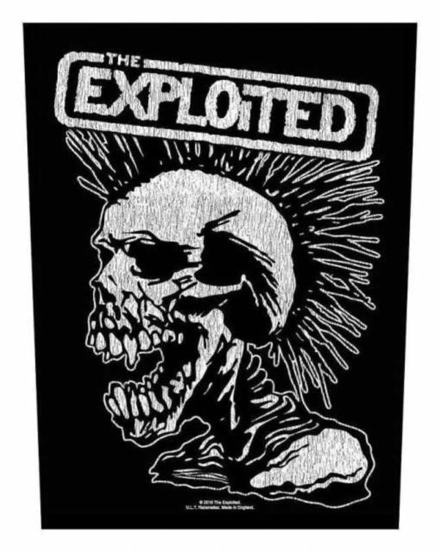 The Exploited Vintage Skull Rückenaufnäher
