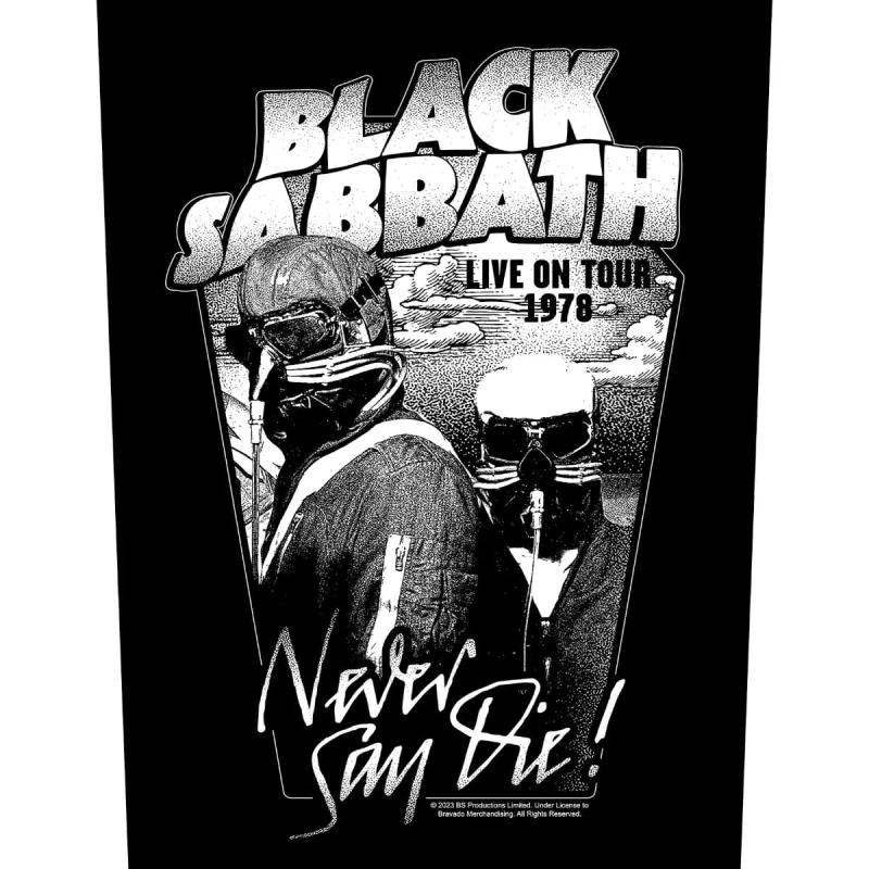 Rückenaufnäher Black Sabbath Never Say Die Backpatch