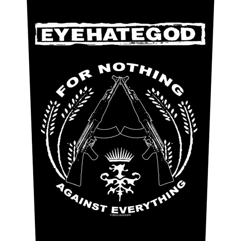 EyeHateGod For Nothing Rückenaufnäher – gedruckter Backpatch