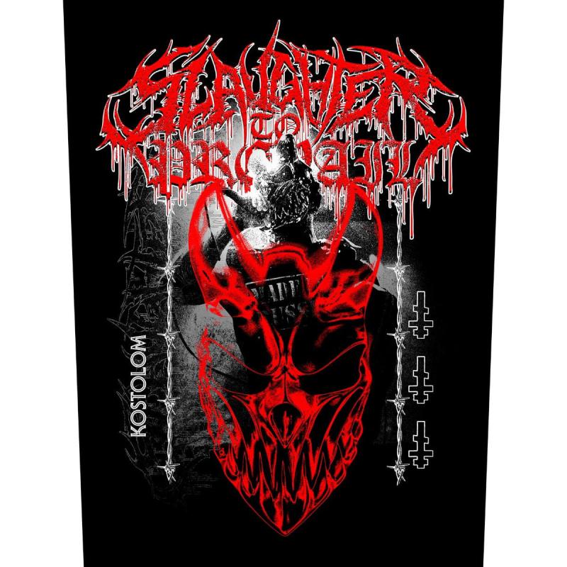 Slaughter to Prevail Demolisher backpatch with red skull