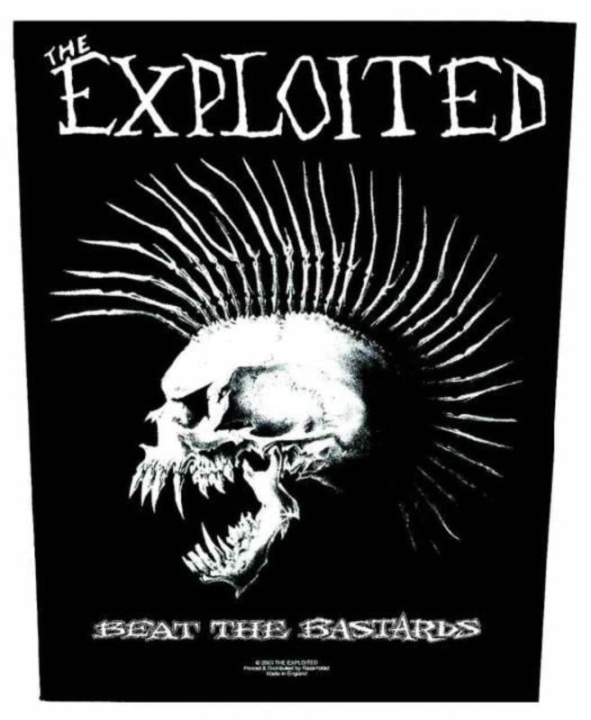 The Exploited Beat The Bastards Rückenaufnäher