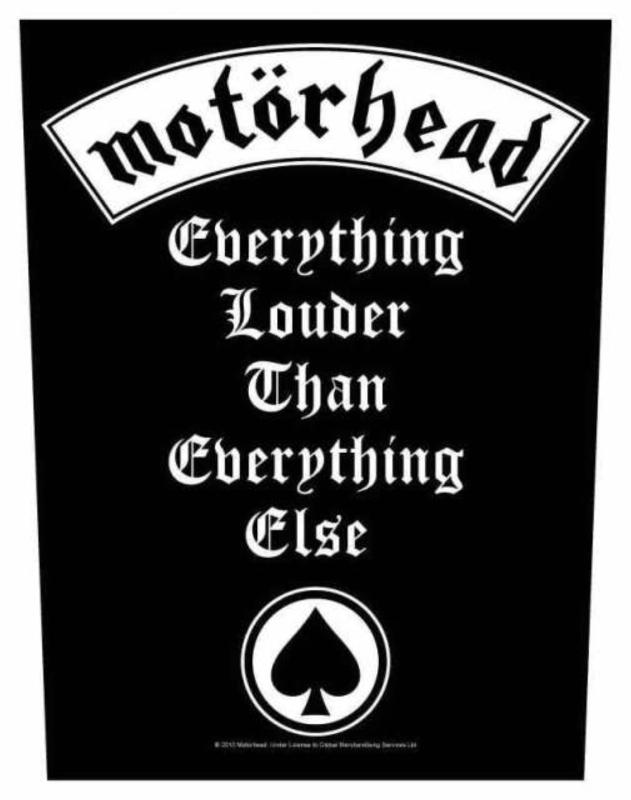 Motörhead Everything Louder Rückenaufnäher