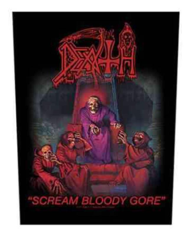Death Scream Bloody Gore Rückenaufnäher