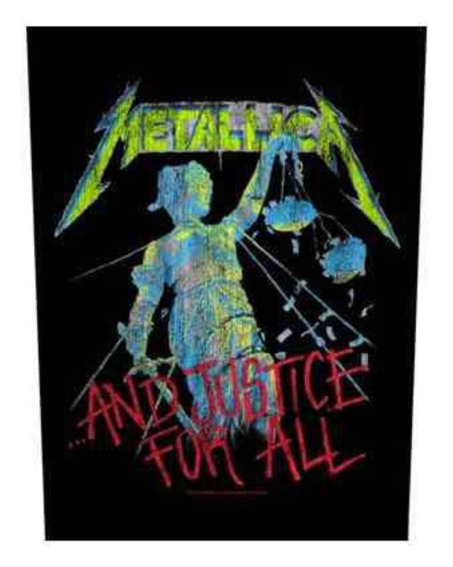 Metallica And Justice For All Rückenaufnäher