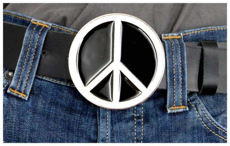 Peace Zeichen Gürtelschnalle