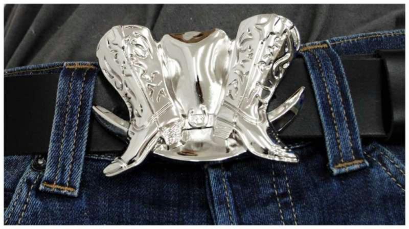 Gürtelschnalle Cowboy Stiefel