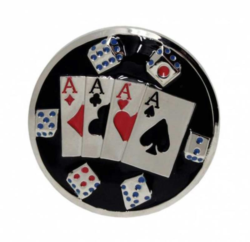 Gürtelschnalle Spielkarten