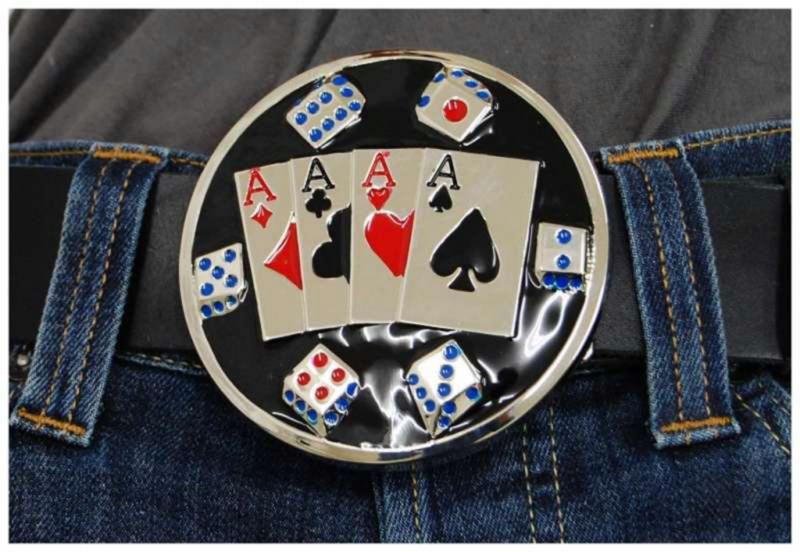 Gürtelschnalle Spielkarten