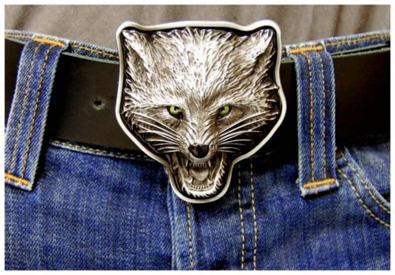 Wolf Gürtelschnalle