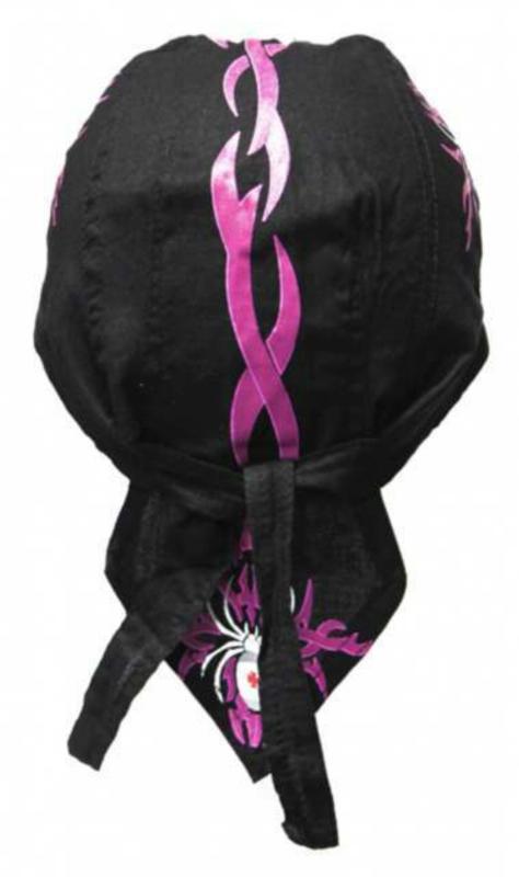 Kinder Bandana Cap Pinke Spinne