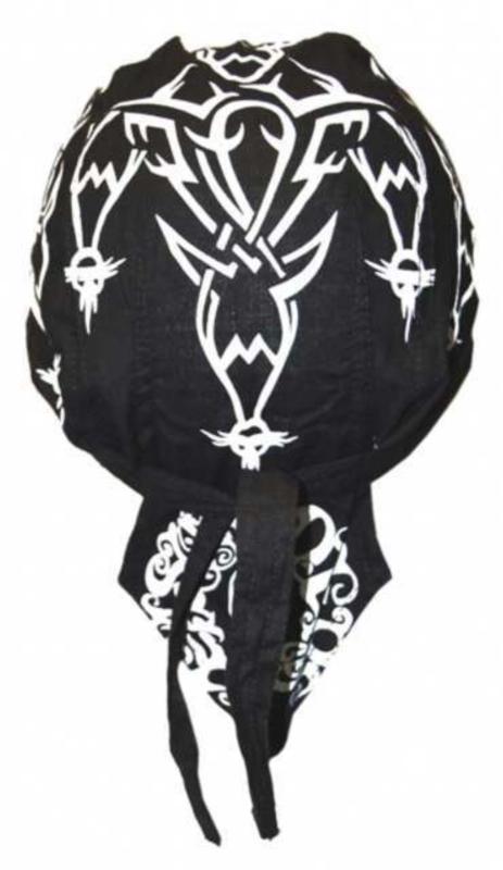 Kinder Bandana Cap Schwarz und Weiß