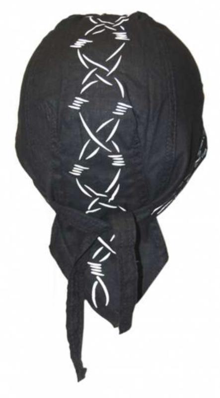 Kinder Bandana Cap Schwarz Stacheldraht