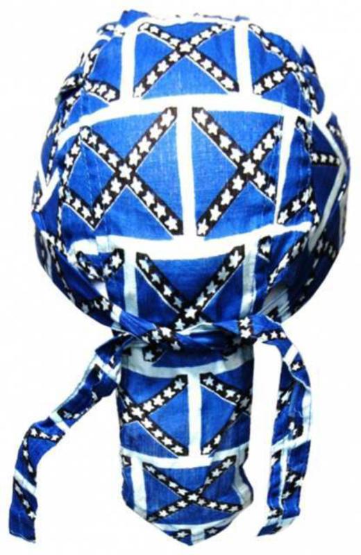 Kinder Bandana Cap Blau Weiß Südstaaten