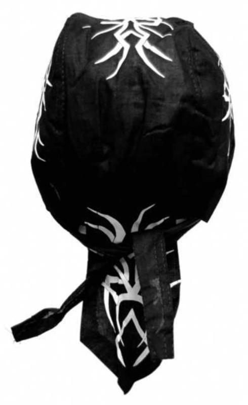 Kinder Bandana Cap Schwarz Weiß