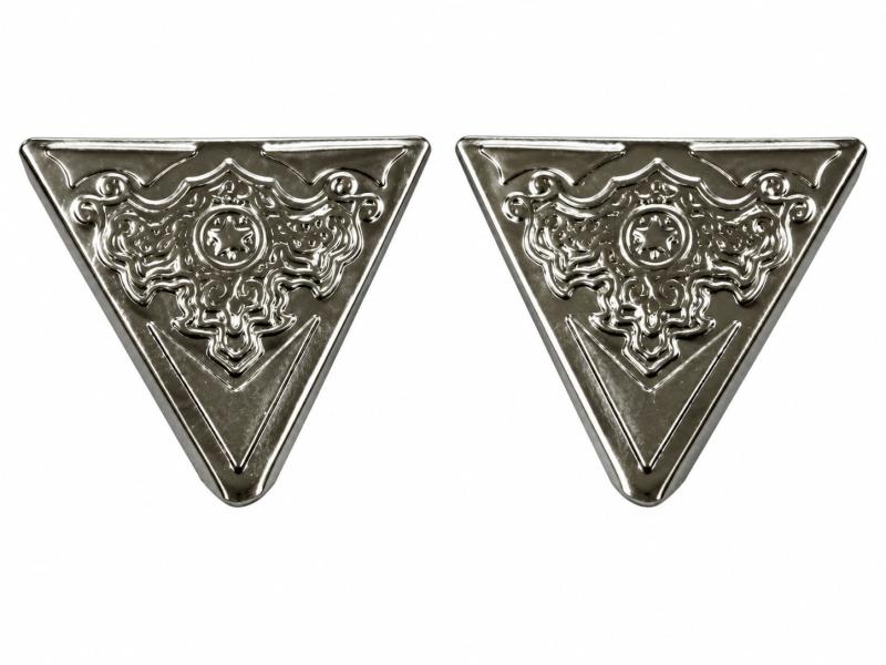 Ornamental collar tips in Western style for shirt collars