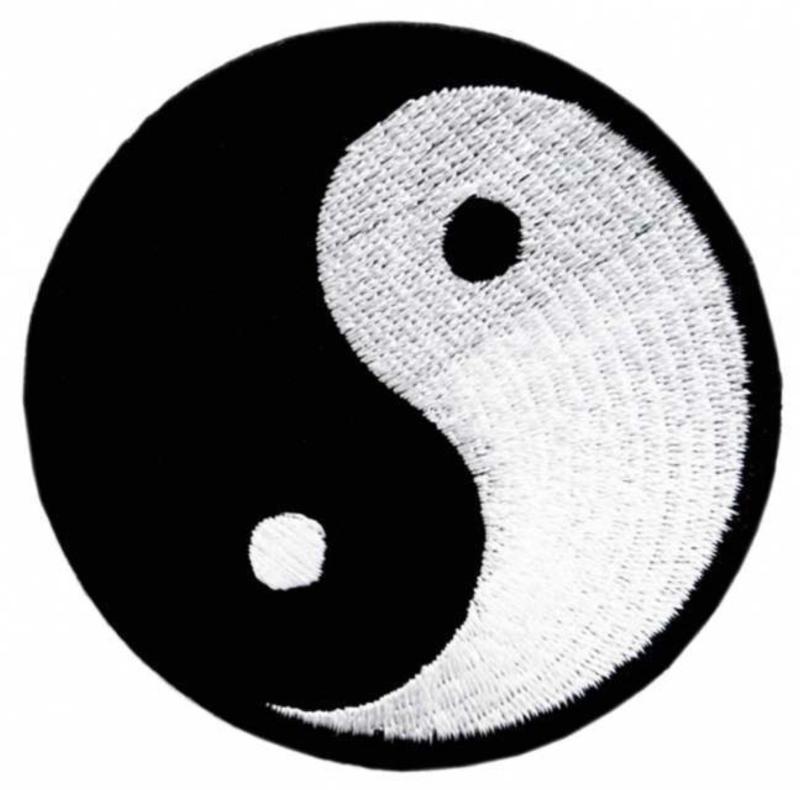 Gestickter Aufnäher Yin Yang