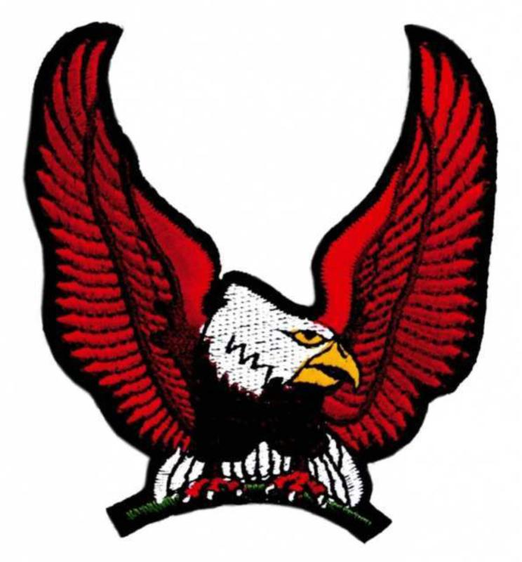Gestickter Aufnäher Roter Adler