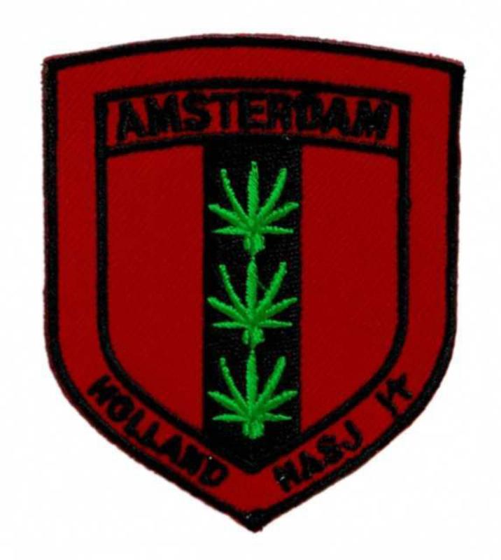 Aufnäher Amsterdam Hanf