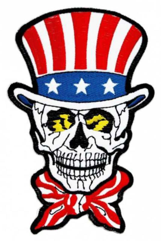 Aufnäher Amerika Totenkopf
