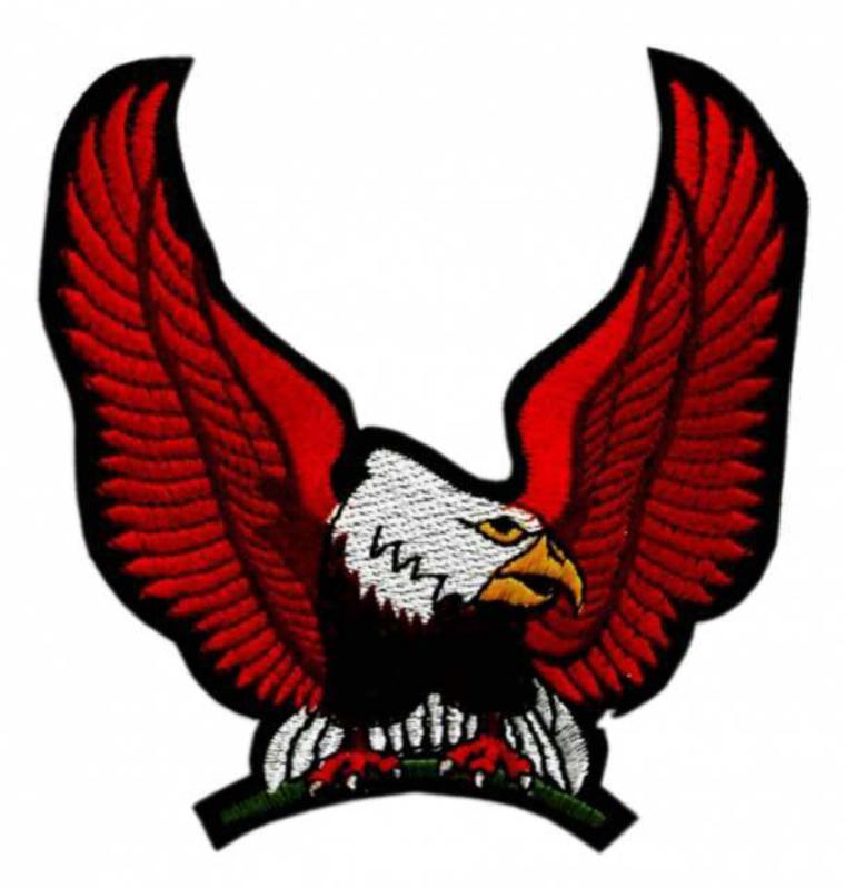 Aufnäher Dunkelroter Adler