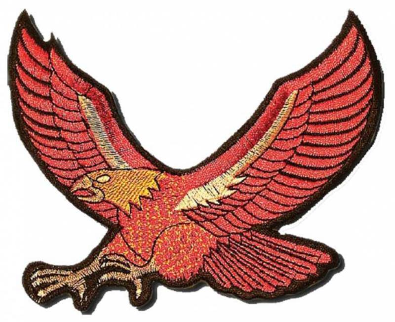 Gestickter Biker Adler