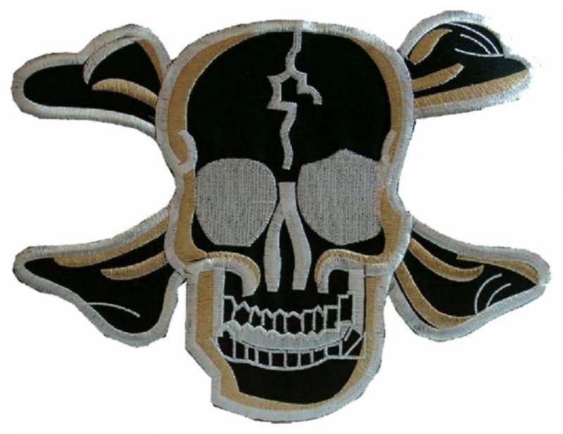 Aufnäher Goldener Totenkopf