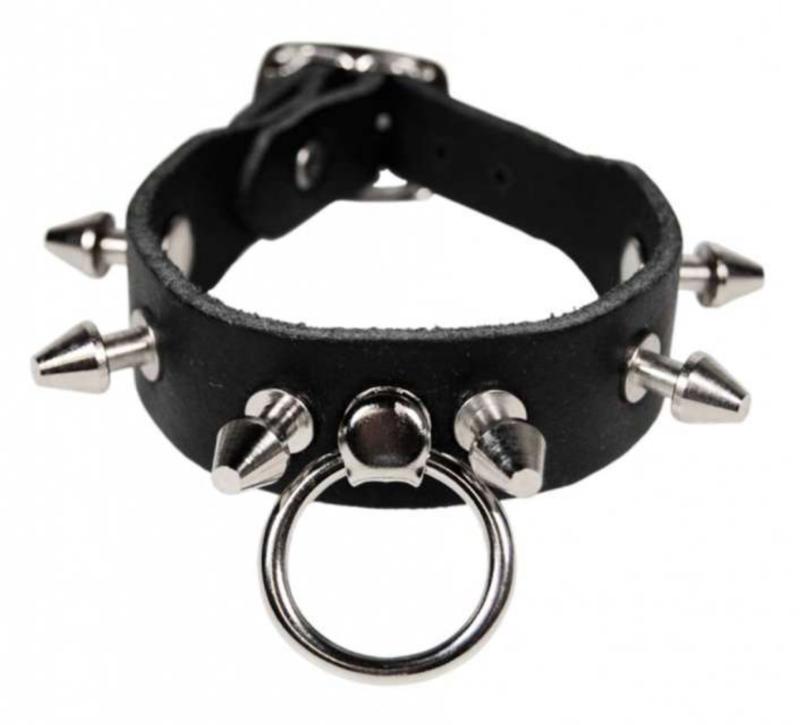 Lederarmband Mit Killernieten & Ring