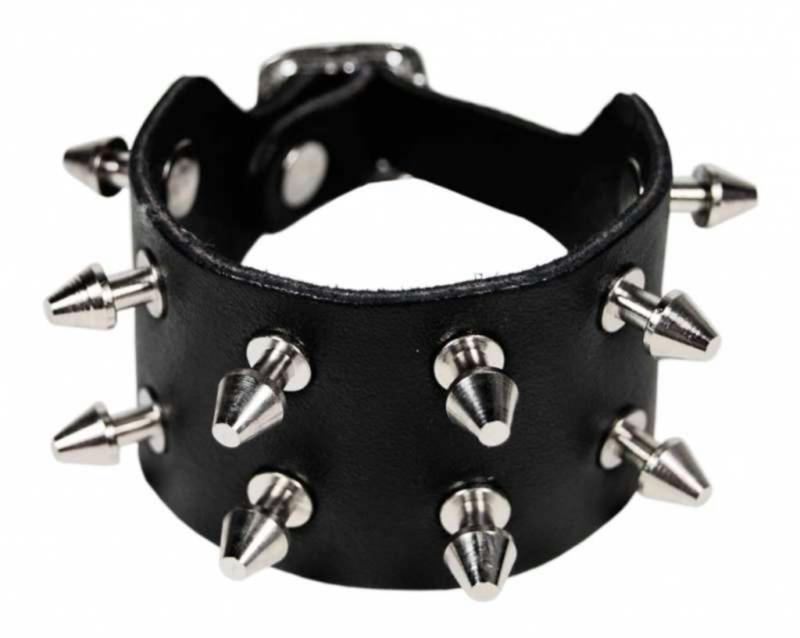 Lederarmband 2-reihig Killernieten