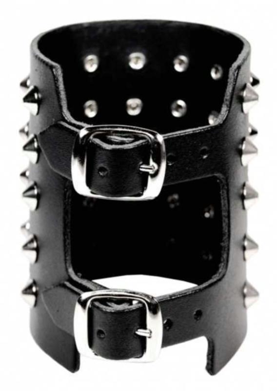 Punk Wristband 5 Row Conical Studs